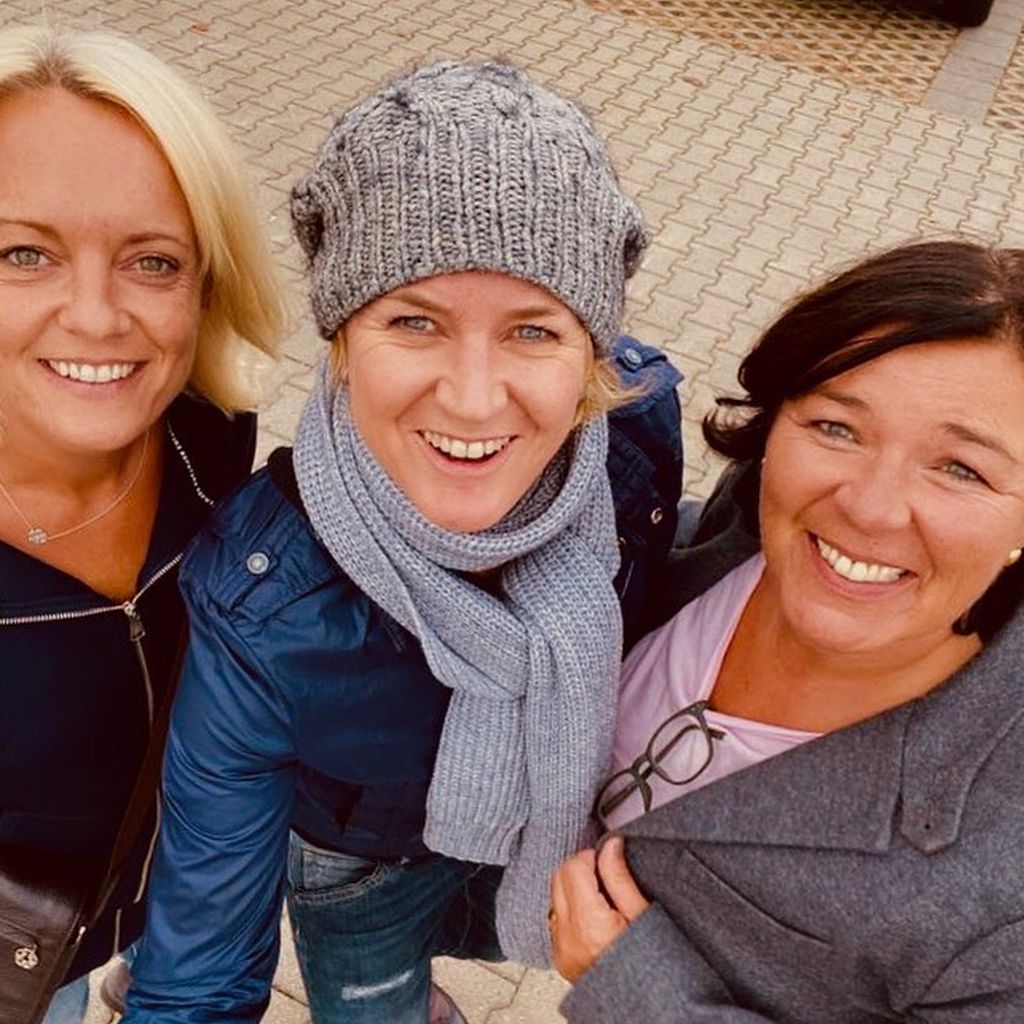Obi, Andrea Plewig und Vera Int-Veen im Oktober 2019