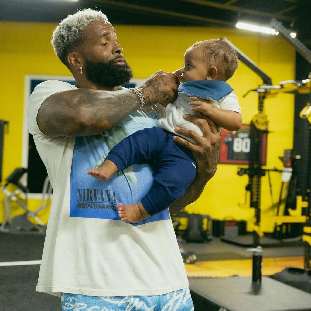 Odell Beckham Jr. mit seinem Sohn