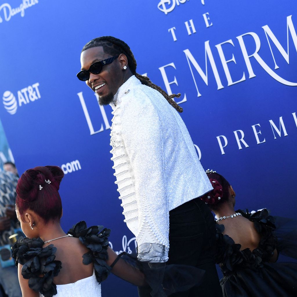 Offset mit seinen Töchtern Kulture Kiari und Kalea Marie