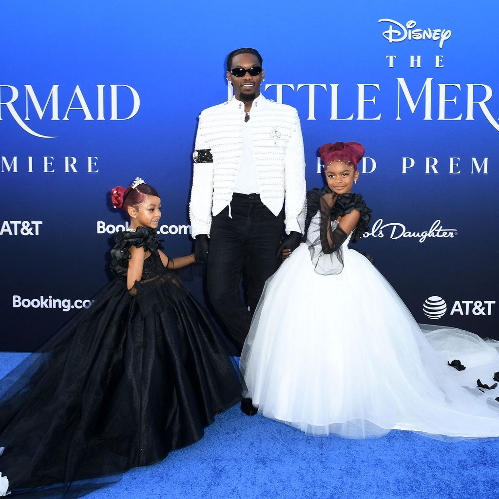 Offset mit seinen Töchtern Kulture Kiari und Kalea Marie