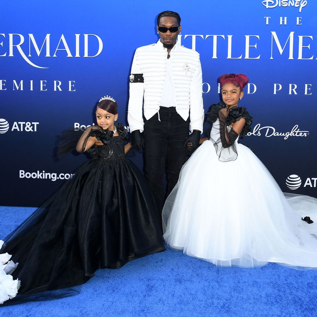 Offset mit seinen Töchtern Kulture Kiari und Kalea Marie