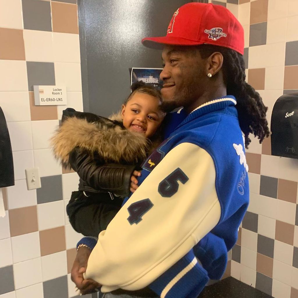 Rapper Offset mit seiner Tochter Kulture Kiari Cephus