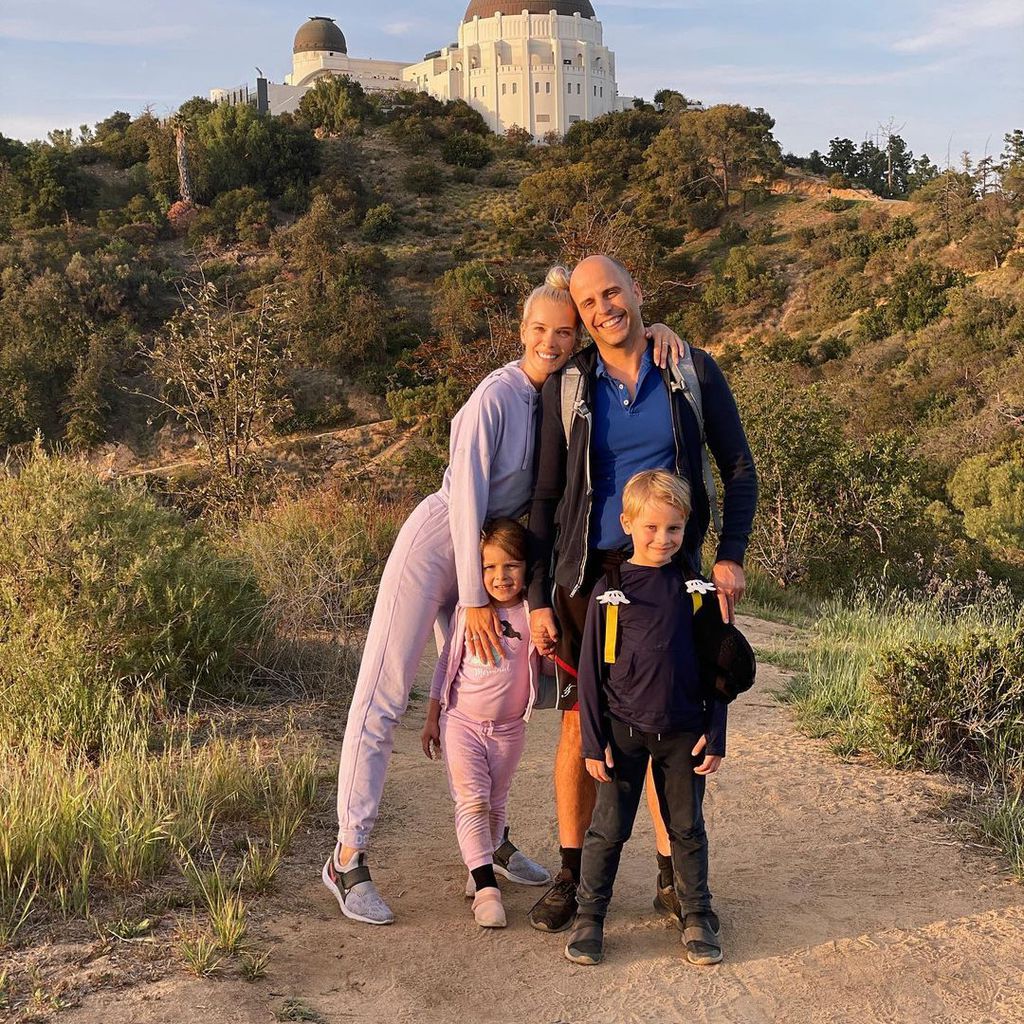 Oksana Kolenitchenko mit ihrer Familie