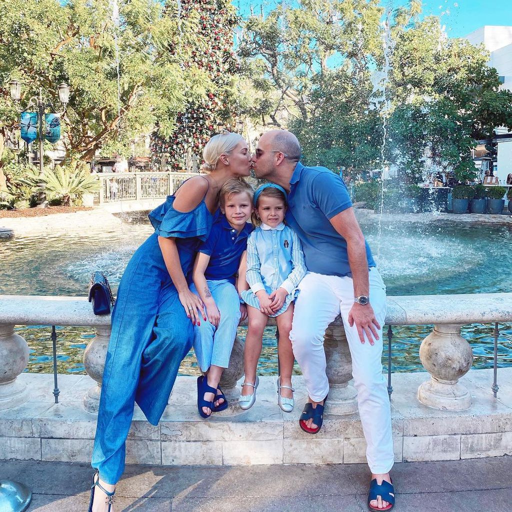 Oksana Kolenitchenko mit ihrer Familie