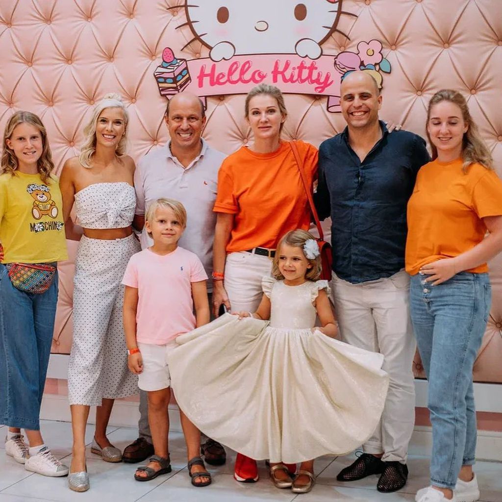 Oksana Kolenitchenko und ihre Familie im August 2021