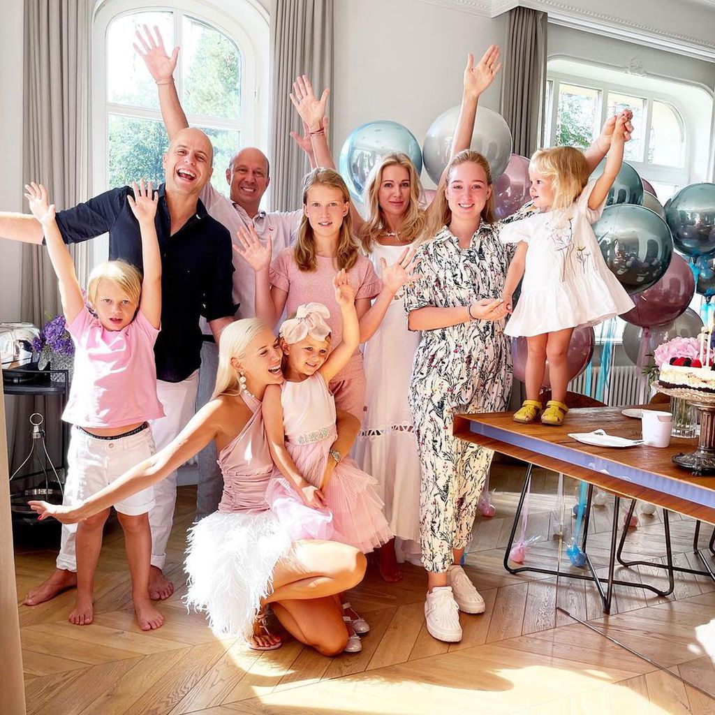 Oksana Kolenitchenko und ihre Familie im August 2021
