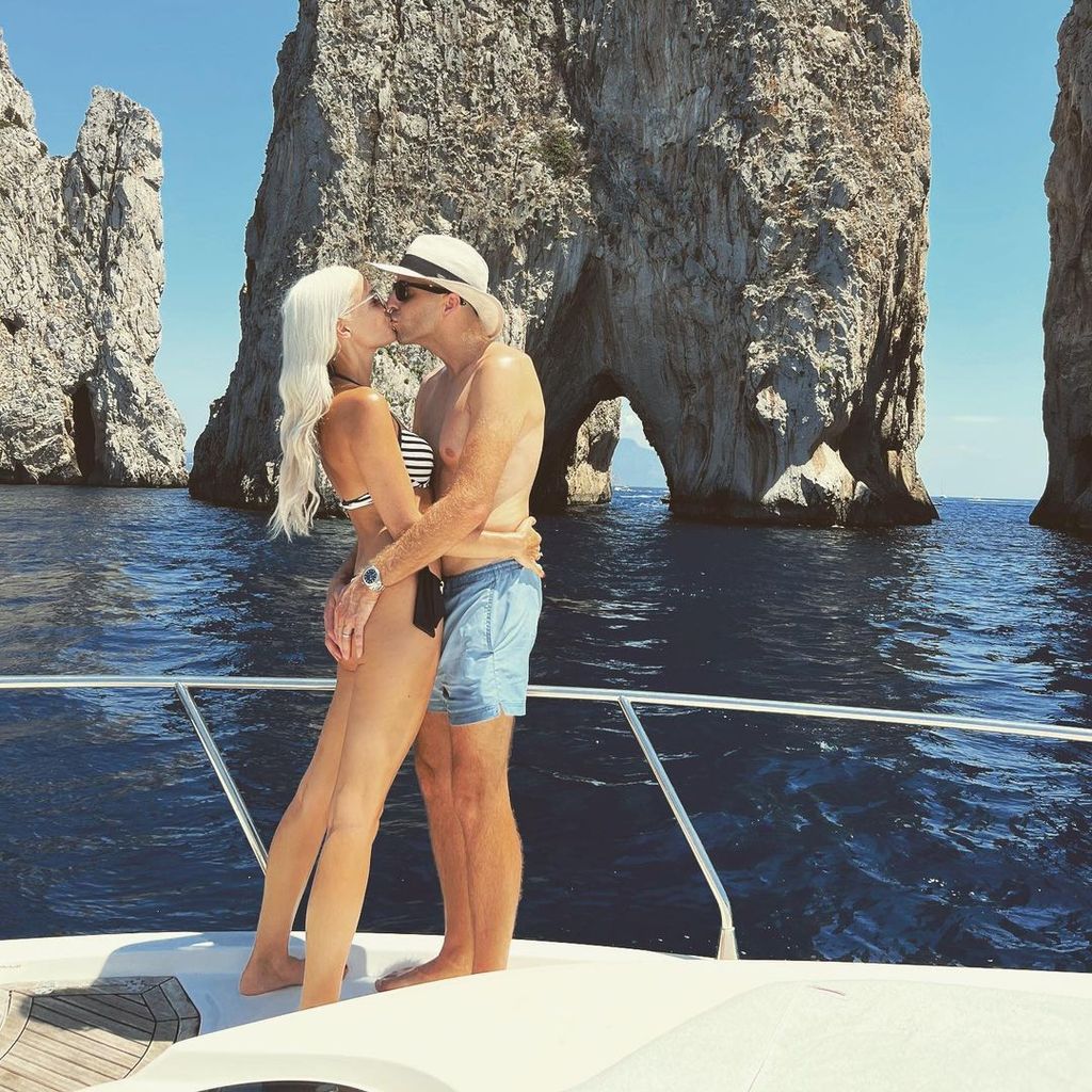 Oksana und Daniel Kolenitchenko in ihren Flitterwochen