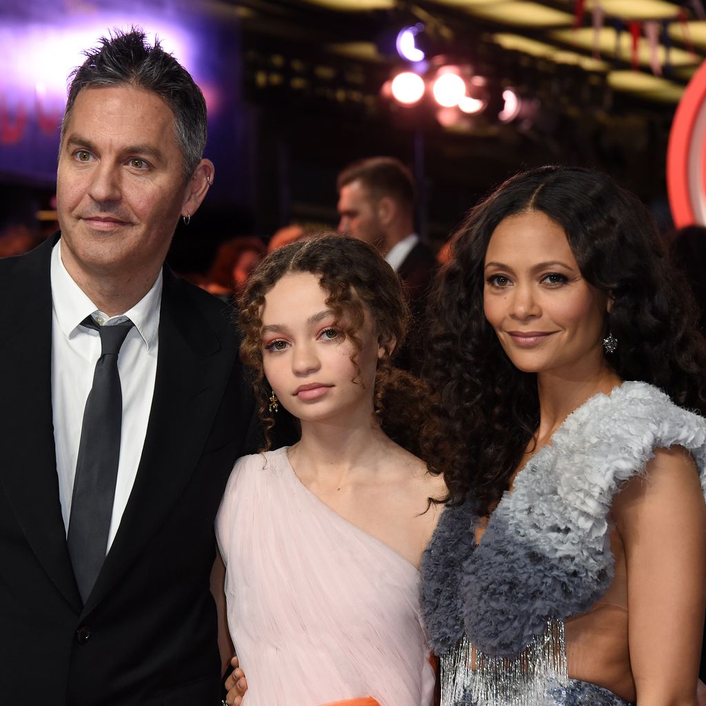 Ol Parker und Thandie Newton mit ihrer Tochter Nico Parker