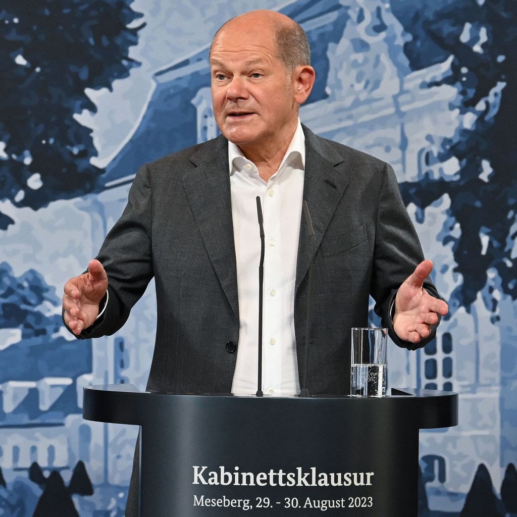Olaf Scholz im August 2023