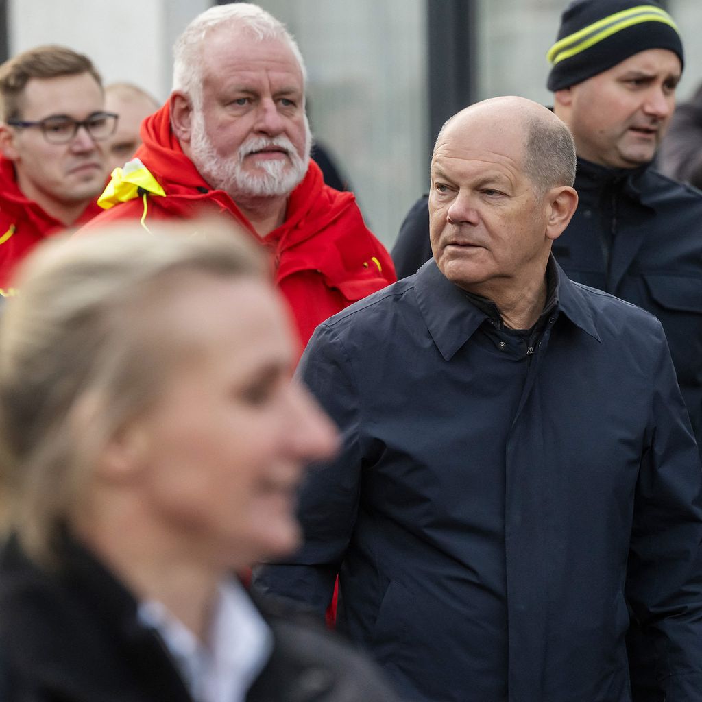Olaf Scholz in Verden, Niedersachsen