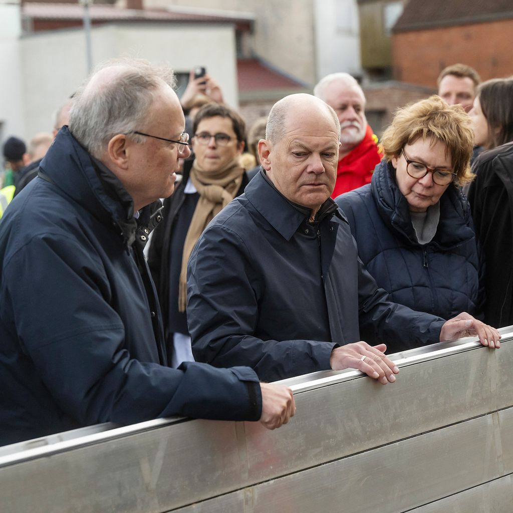 Olaf Scholz in Verden, Niedersachsen