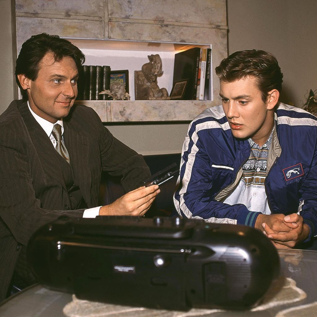 Oli P. mit Wolfgang Bahro bei "GZSZ"