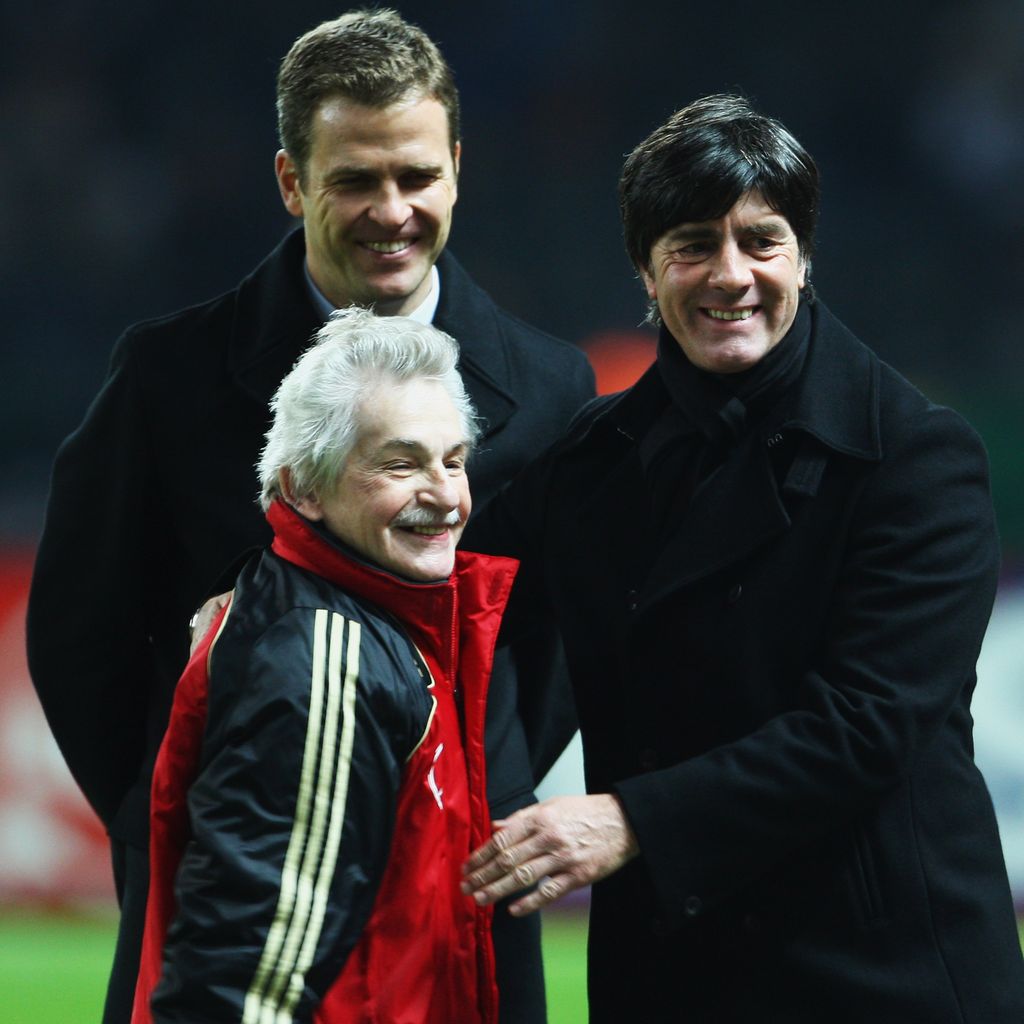 Oliver Bierhoff, Adolf Katzenmeier und Joachim Löw
