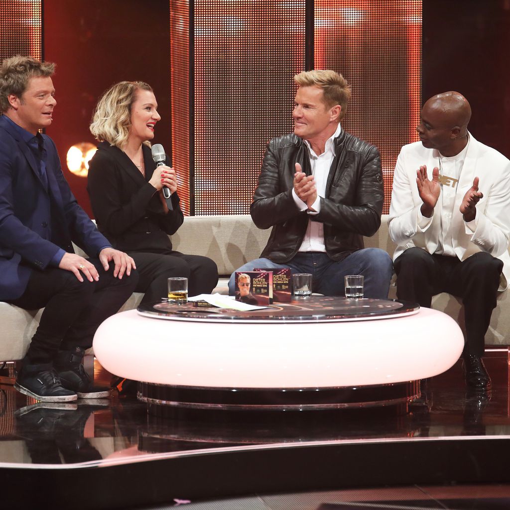 Oliver Geissen, Juliette Schoppmann, Dieter Bohlen und Bruce Darnell