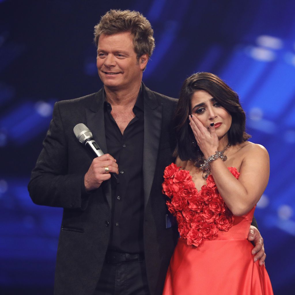 Oliver Geissen und Duygu Goenel im Finale von "Deutschland sucht den Superstar"