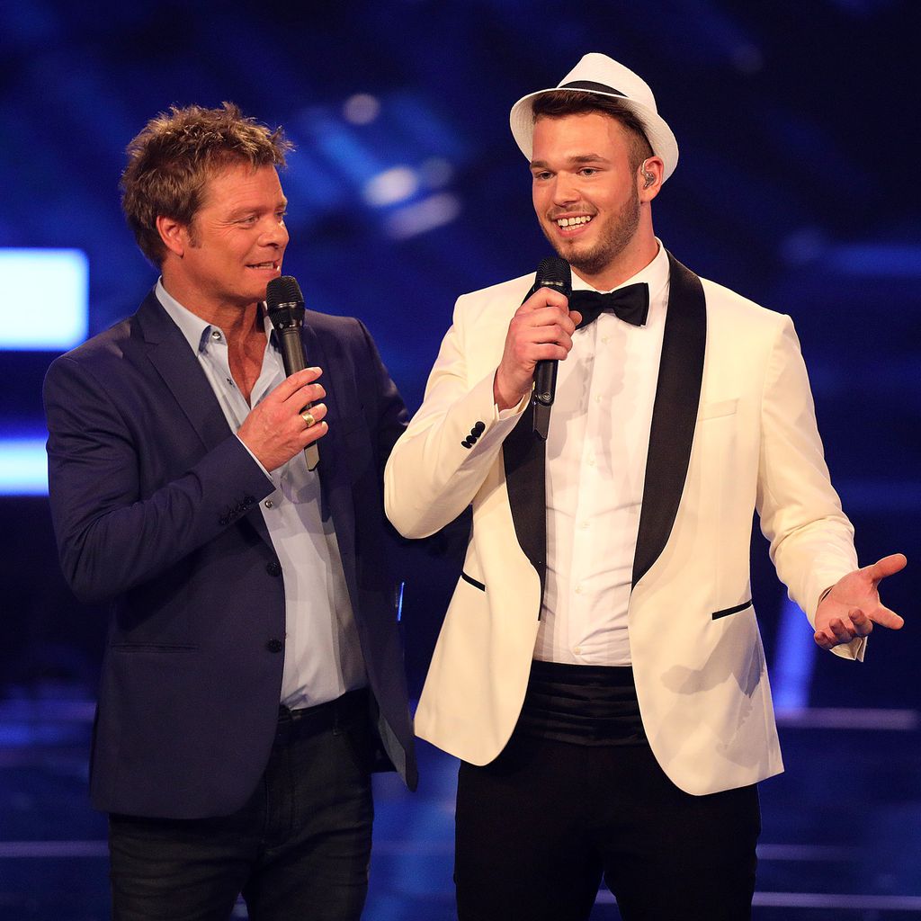 Oliver Geissen und Michael Rauscher in der zweiten DSDS-Liveshow