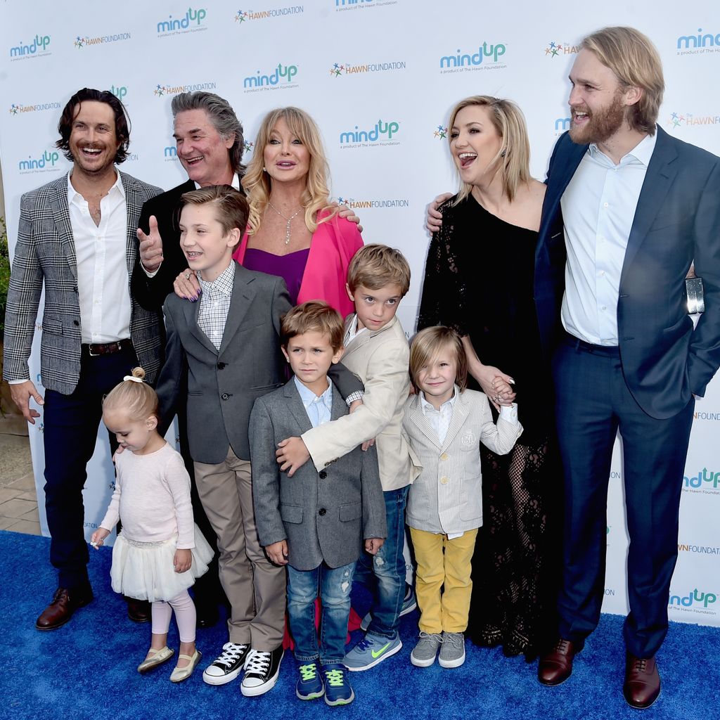 Kurt Russell und Goldie Hawn mit ihren Kindern Kate Hudson, Oliver Hudson und Wyatt Russell