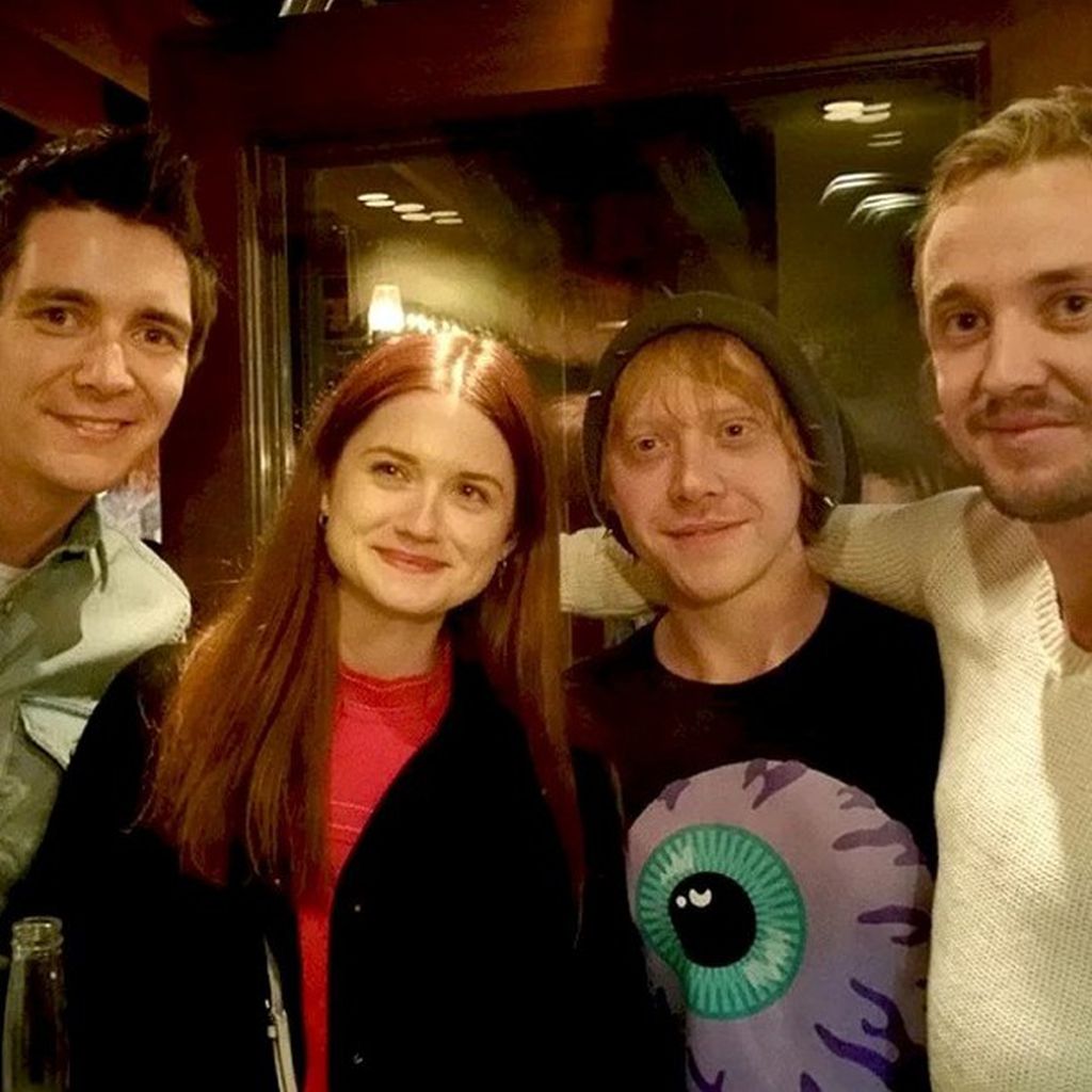 Die "Harry Potter"-Stars Oliver Phelps, Bonnie Wright, Rupert Grint und Tom Felton