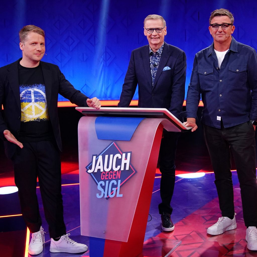 Oliver Pocher, Günther Jauch und Hans Sigl bei "Jauch gegen Sigl"