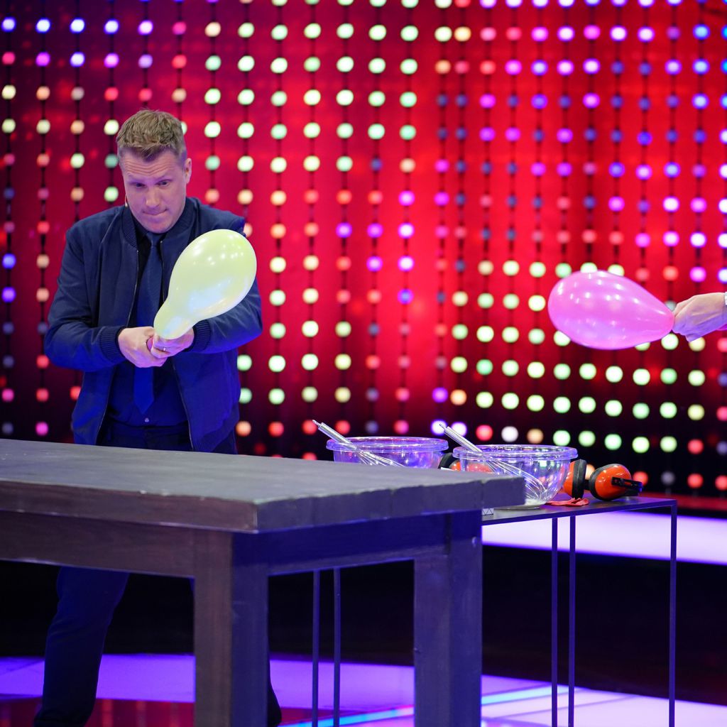 Oliver Pocher und Günther Jauch bei einer "5 gegen Jauch"-Challenge