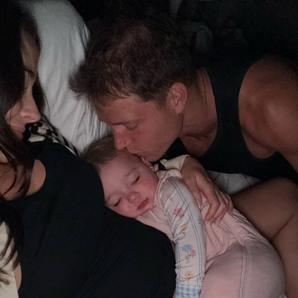 Olivia Culpo und Christian McCaffrey mit Tochter Colette