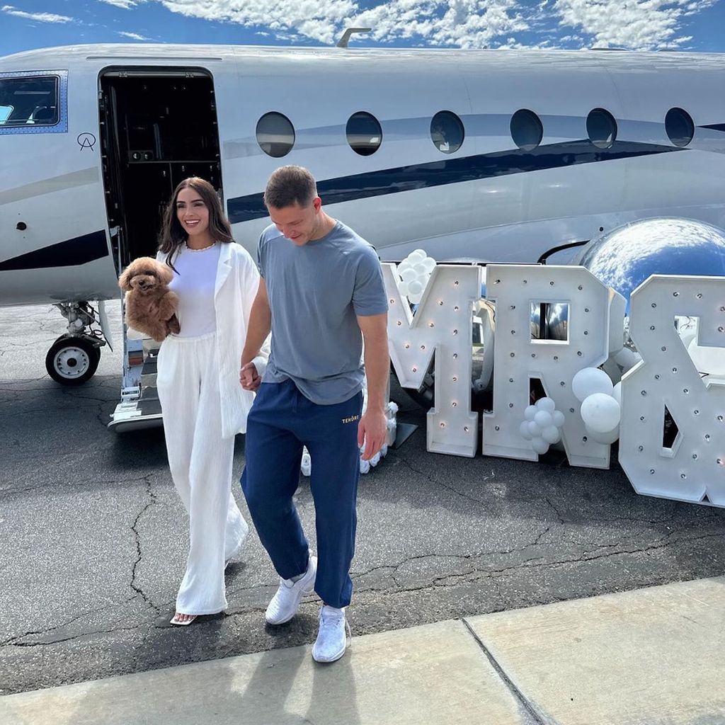 Olivia Culpo und Christian McCaffrey, Schauspielerin und Sportler