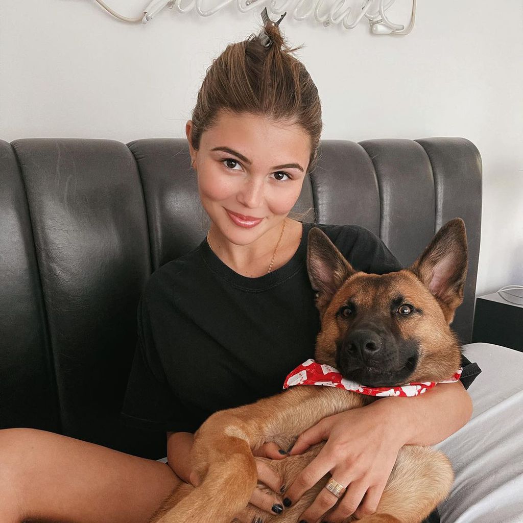 Olivia Jade Giannulli mit ihrem Hund, Dezember 2020