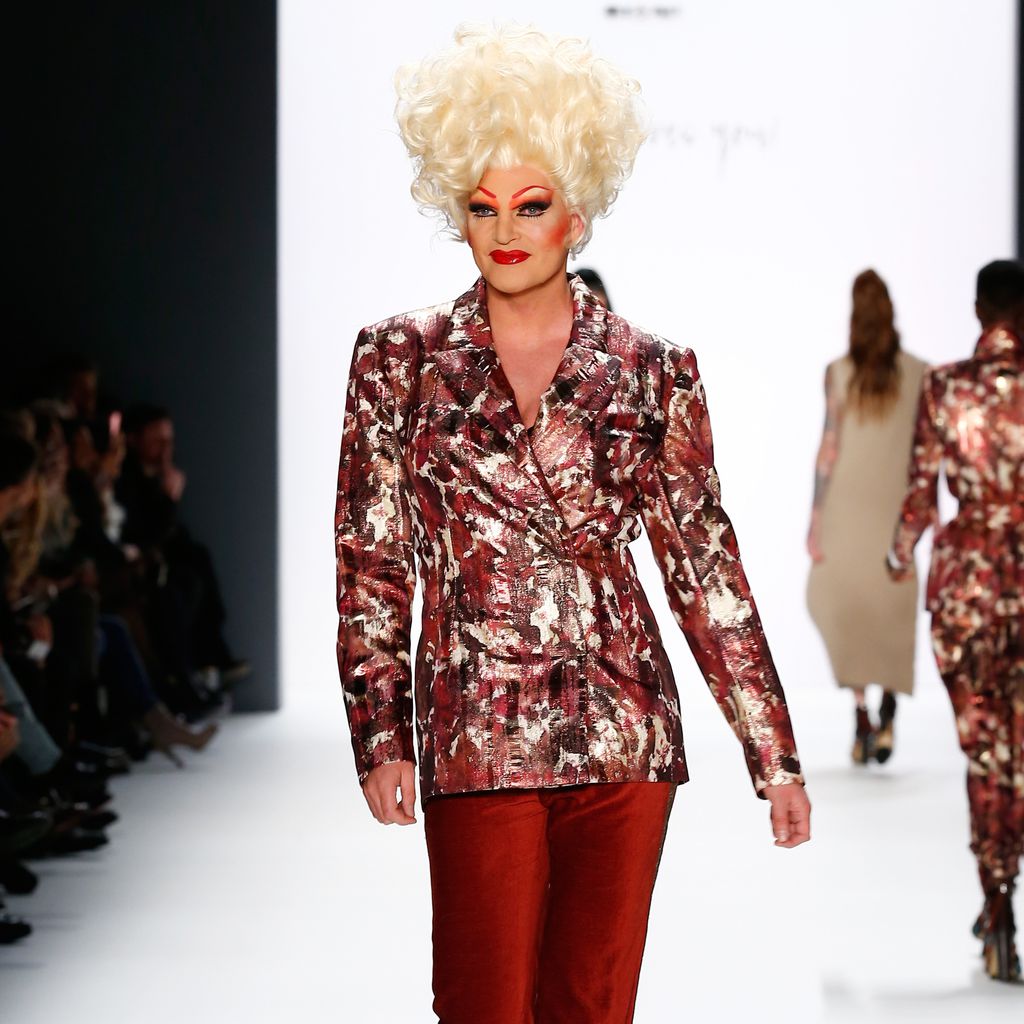 Olivia Jones bei der Mercedes-Benz Fashion-Week in Berlin, 2016
