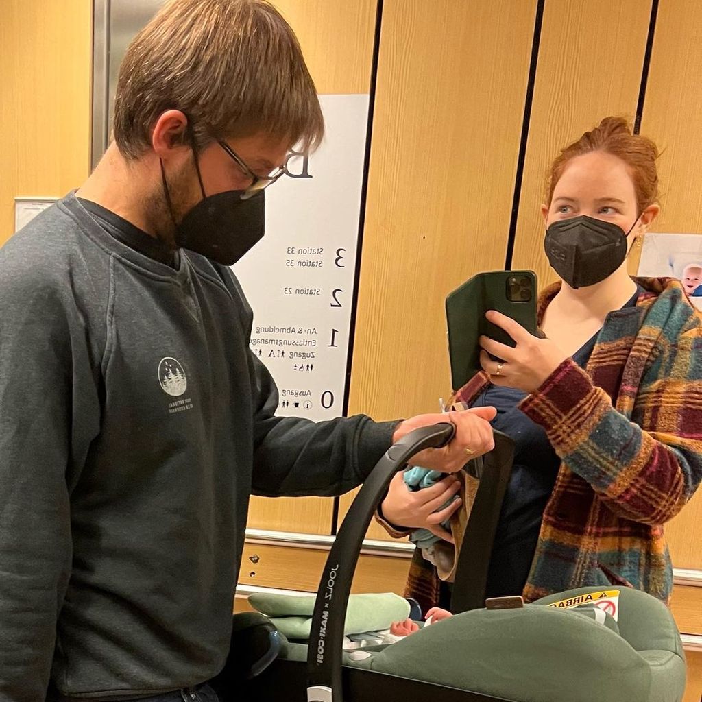 Olivia Marei und ihr Mann Johannes im Oktober 2022