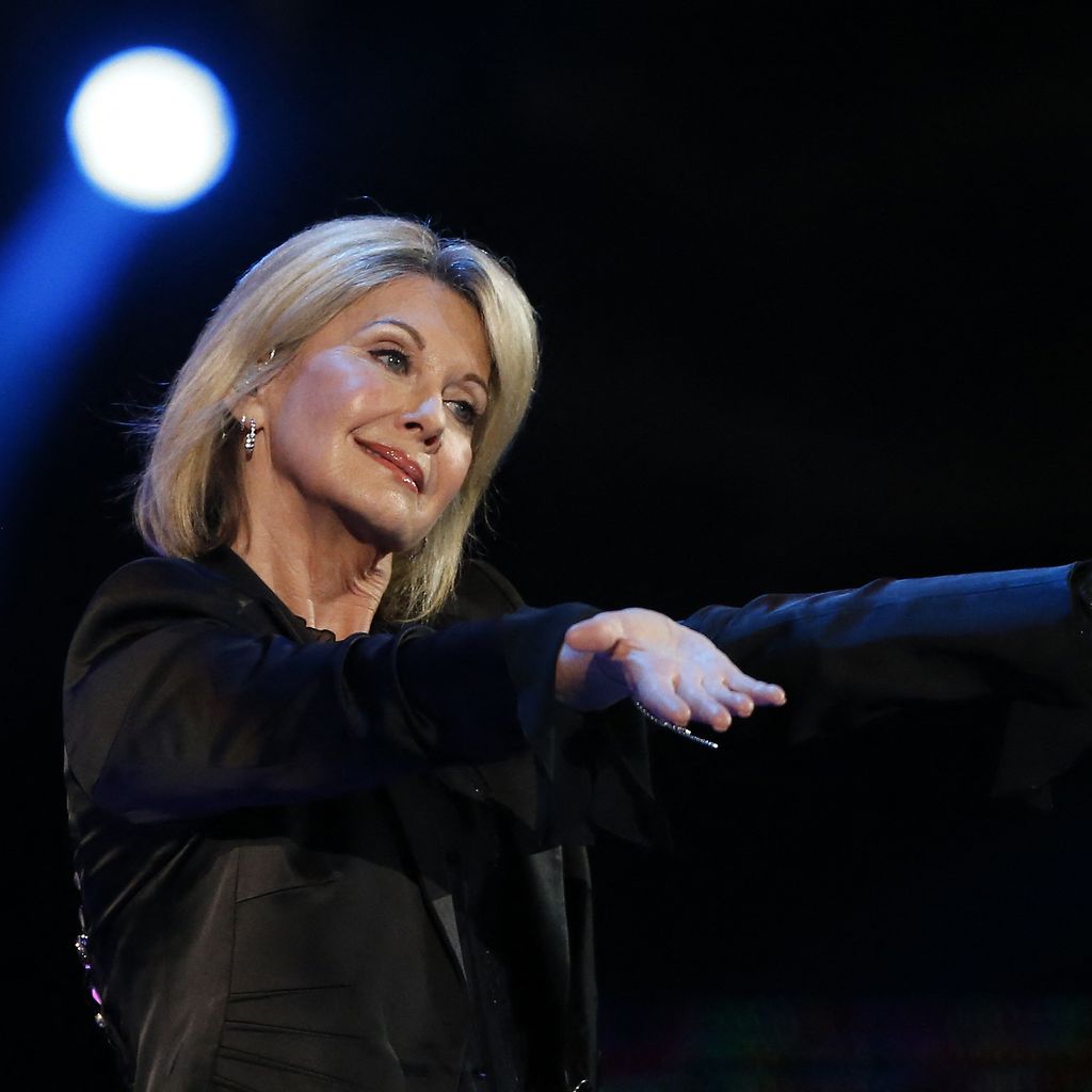 Olivia Newton-John auf dem 58. Vina del Mar International Song Festival in Chile, Februar 2017.