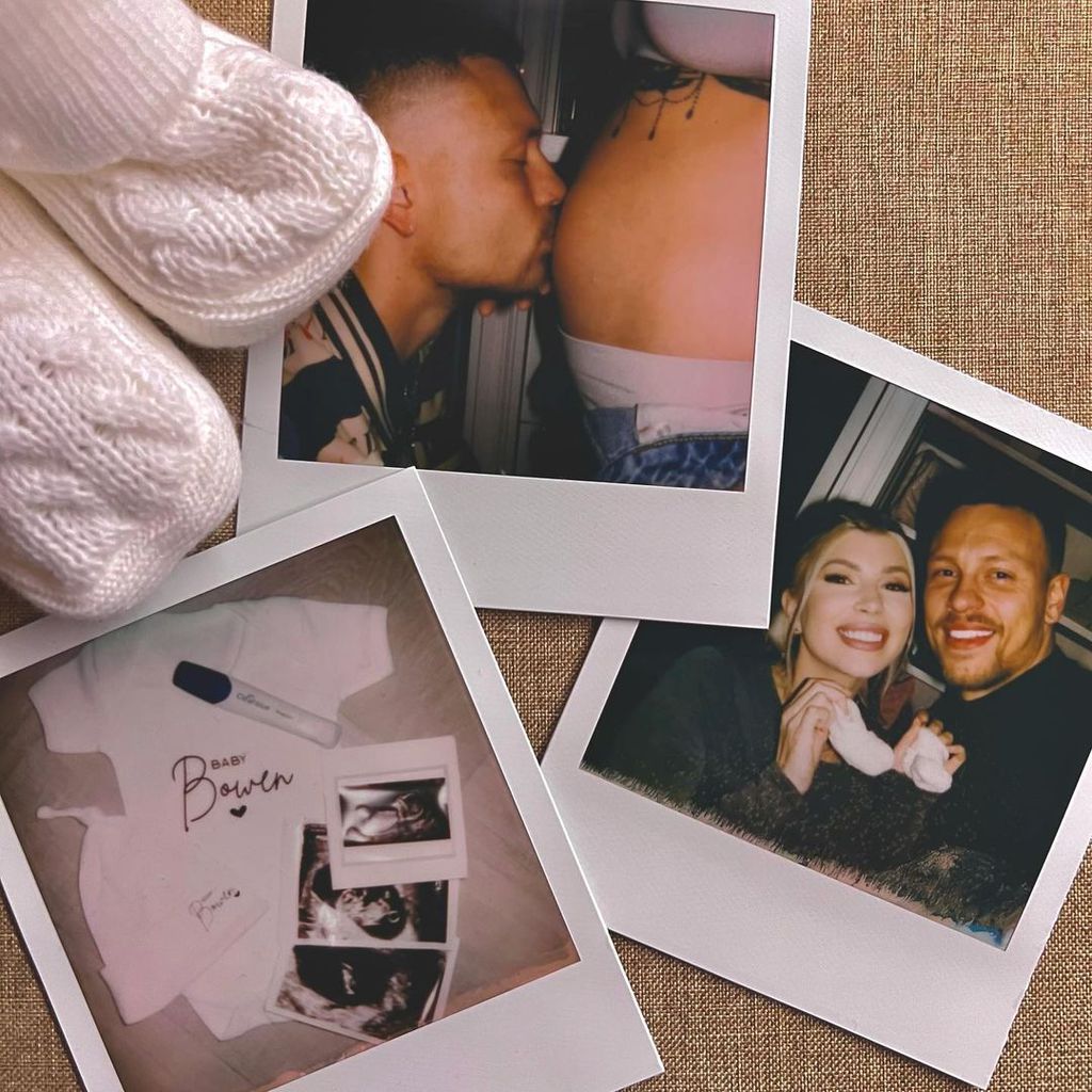 Olivia und Alex Bowens Baby-Posting