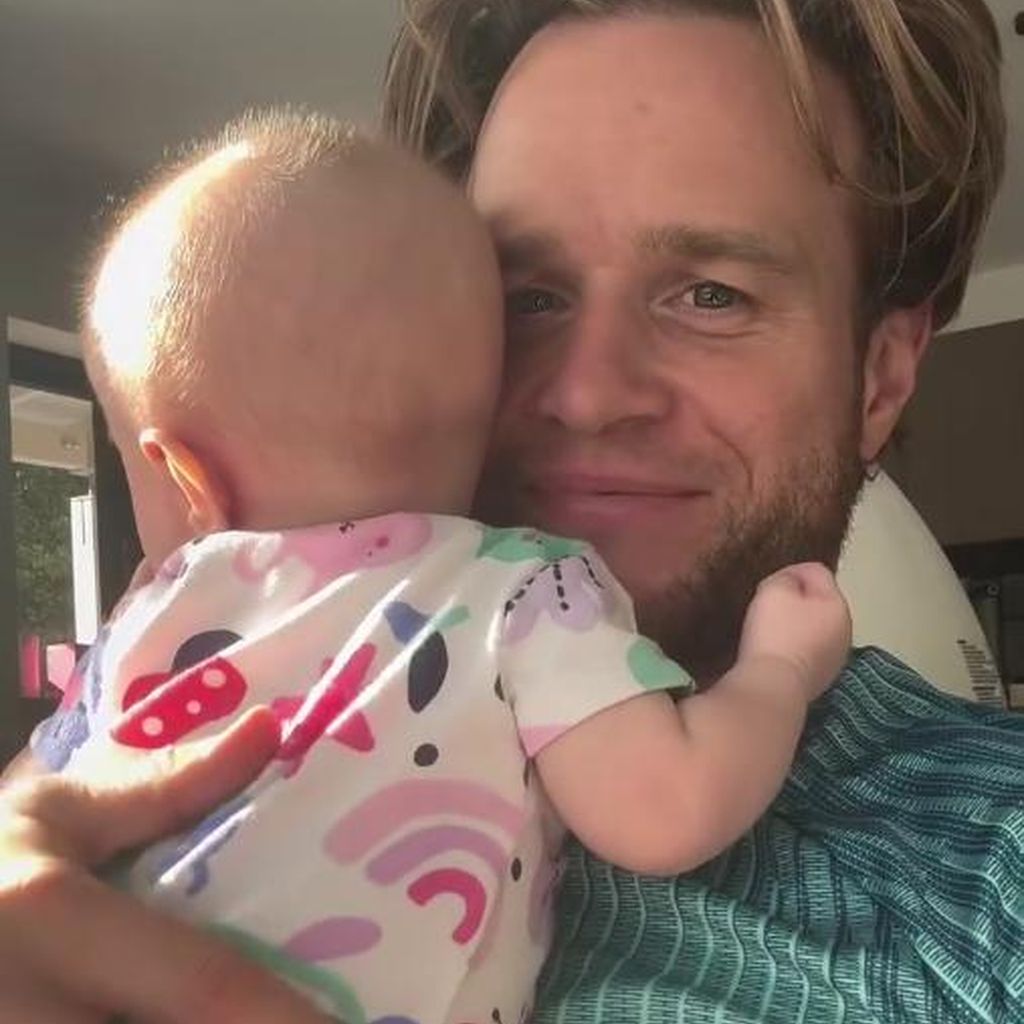 Olly Murs mit seinem Baby