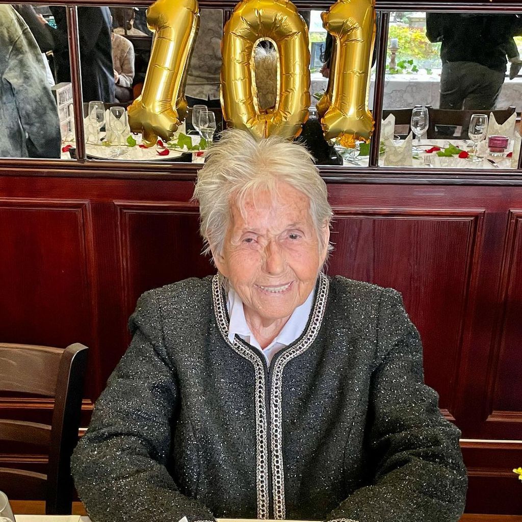 Oma Hedel an ihrem 101. Geburtstag