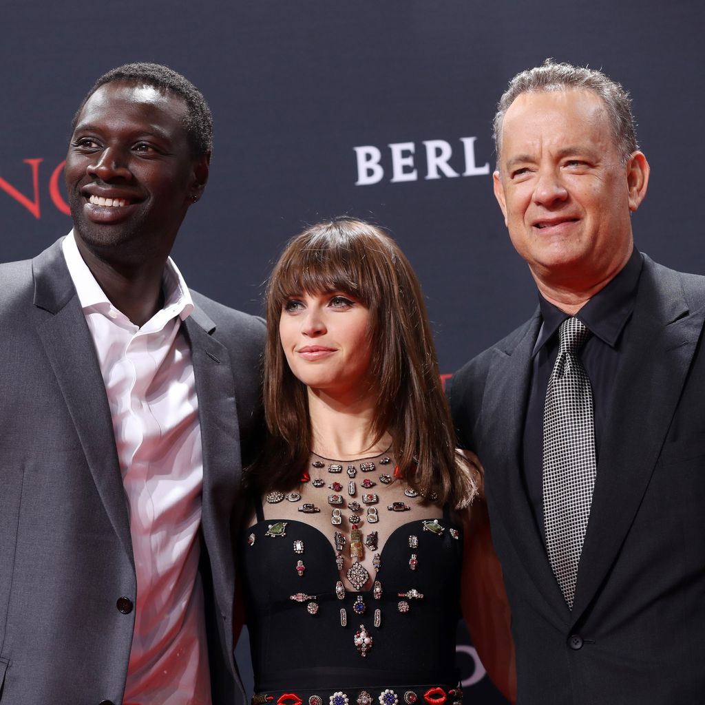 Omar Sy, Felicity Jones und Tom Hanks bei der Premiere von "Inferno"