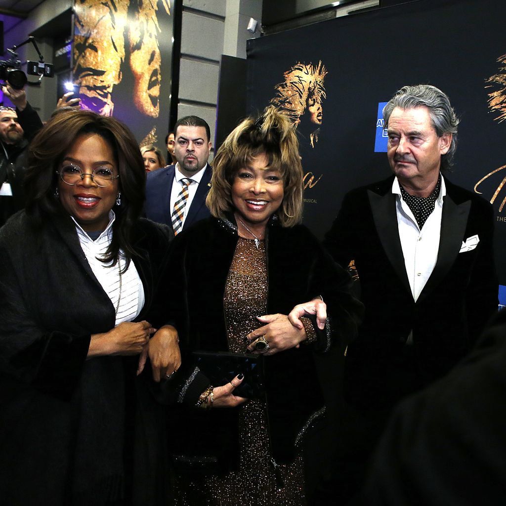 Oprah Winfrey, Tina Turner und Erwin Bach im November 2019 in New York City