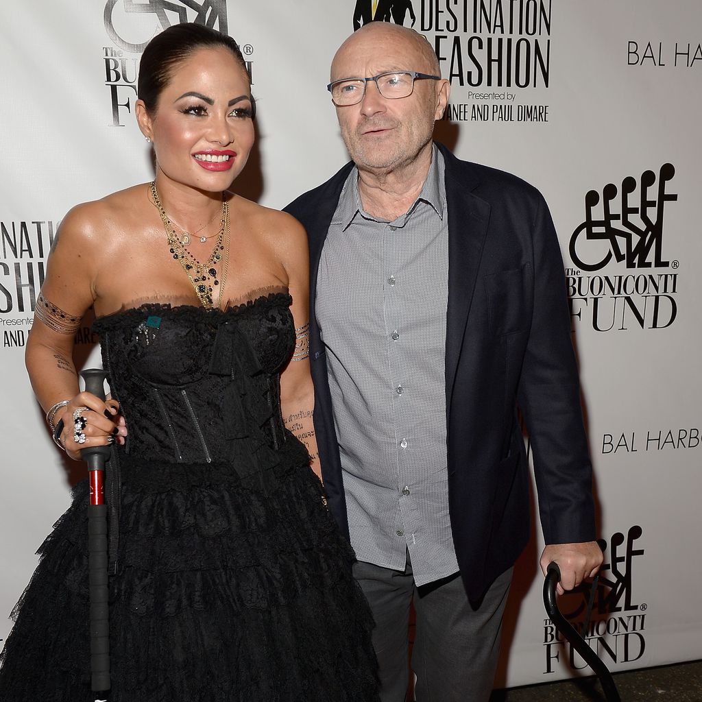 Orianne Cevey und Phil Collins