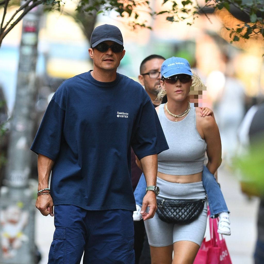 Orlando Bloom und Katy Perry mit ihrer Tochter Daisy, 2024