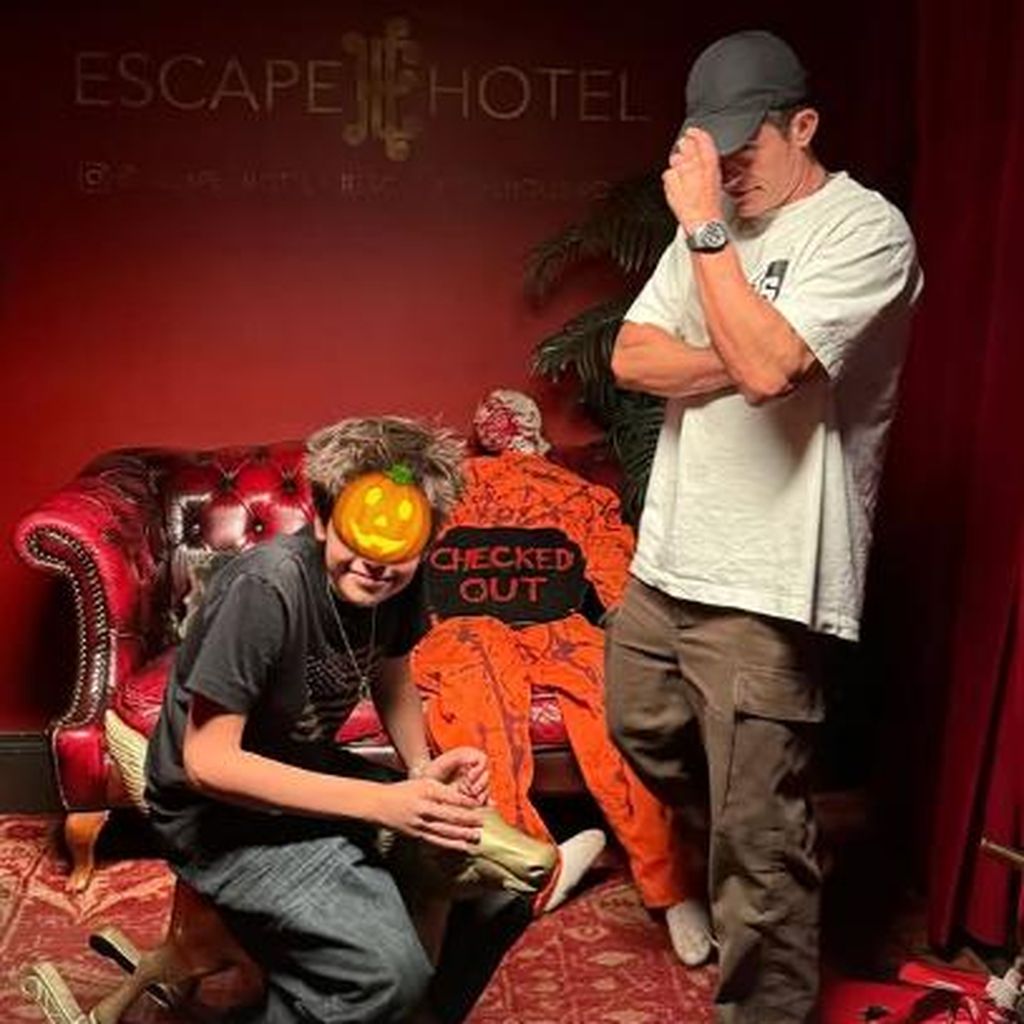 Orlando Bloom und sein Sohn Flynn, 2025