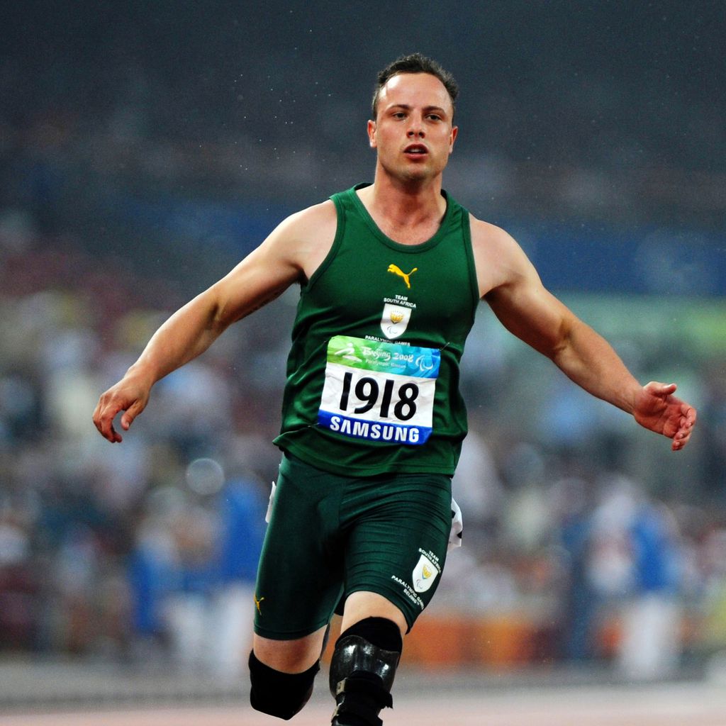 Oscar Pistorius bei den Paralympics in Peking, 2008