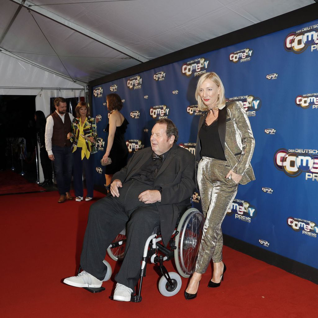 Ottfried Fischer und Freundin Simone Brandlmeier, Deutscher Comedypreis 2017