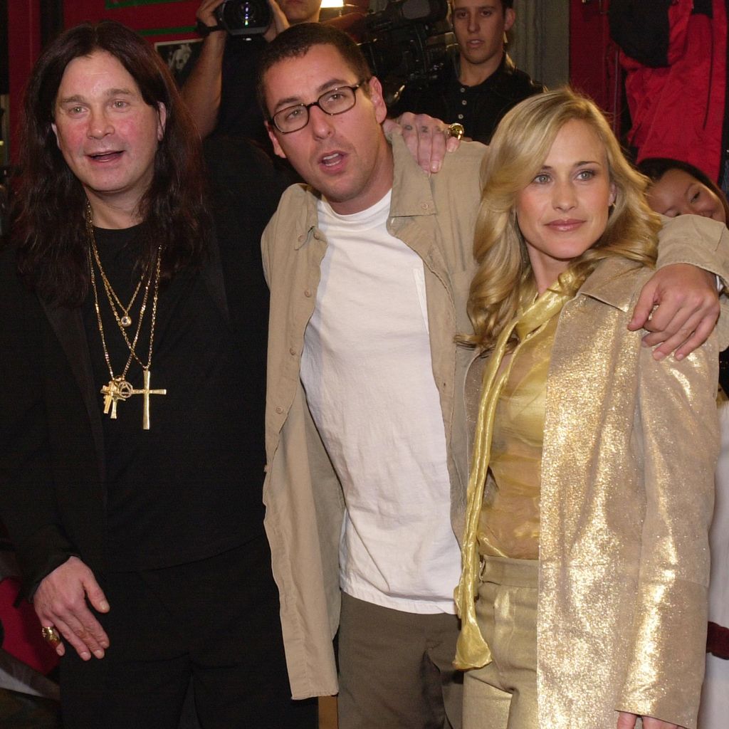 Ozzy Osbourne, Adam Sandler und Patricia Arquette bei der Premiere von "Little Nicky" im Jahr 2000