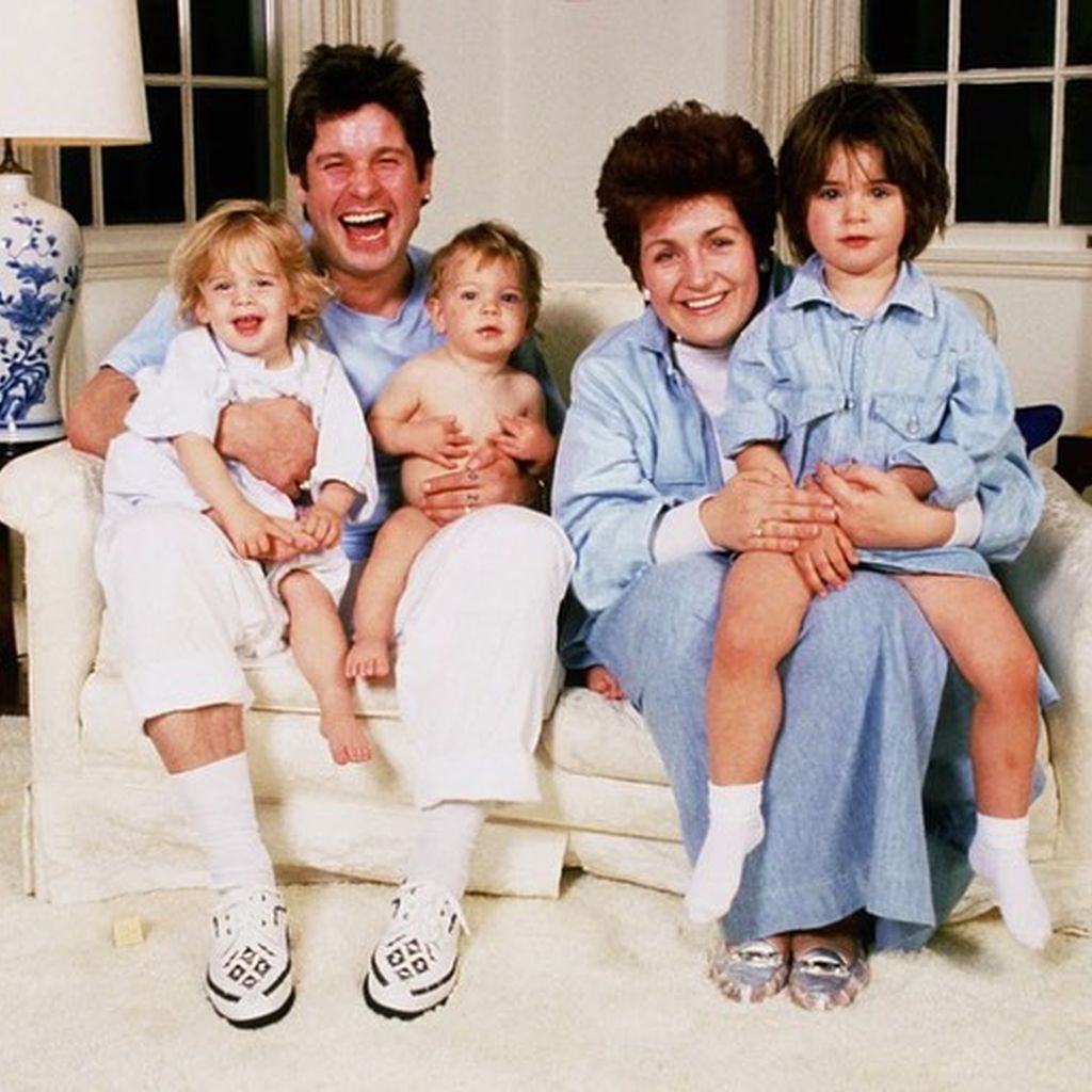 Ozzy und Sharon Osbourne mit ihren Kindern Kelly, Jack und Aimee