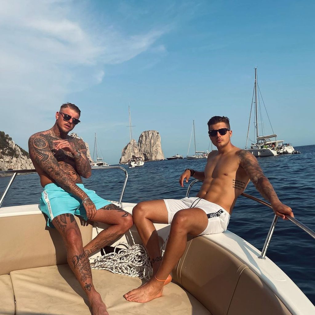 Paco Herb und Tim Kühnel, 2021 auf Capri