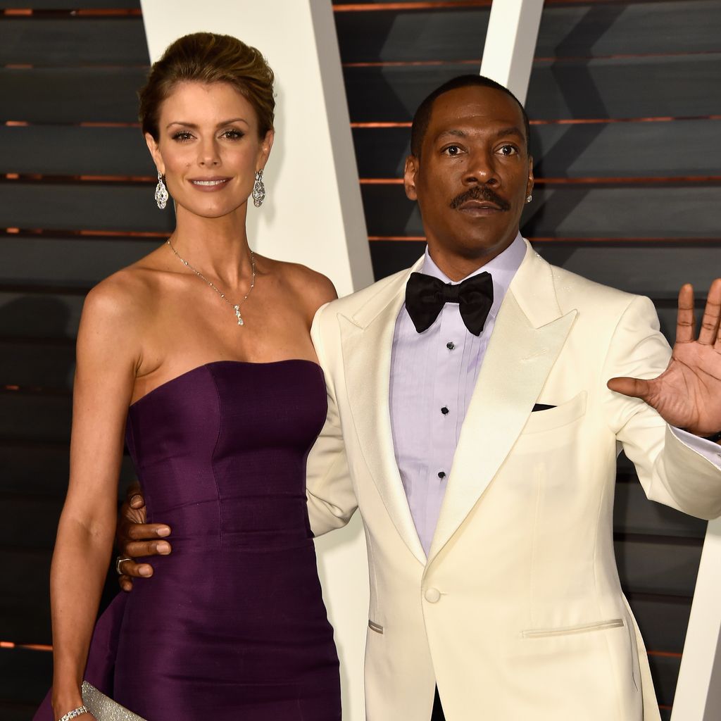 Paige Butcher und Eddie Murphy bei der Oscar-Party 2015