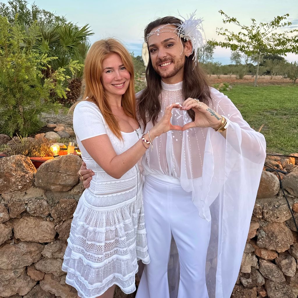 Palina Rojinski und Riccardo Simonetti bei seiner Hochzeit