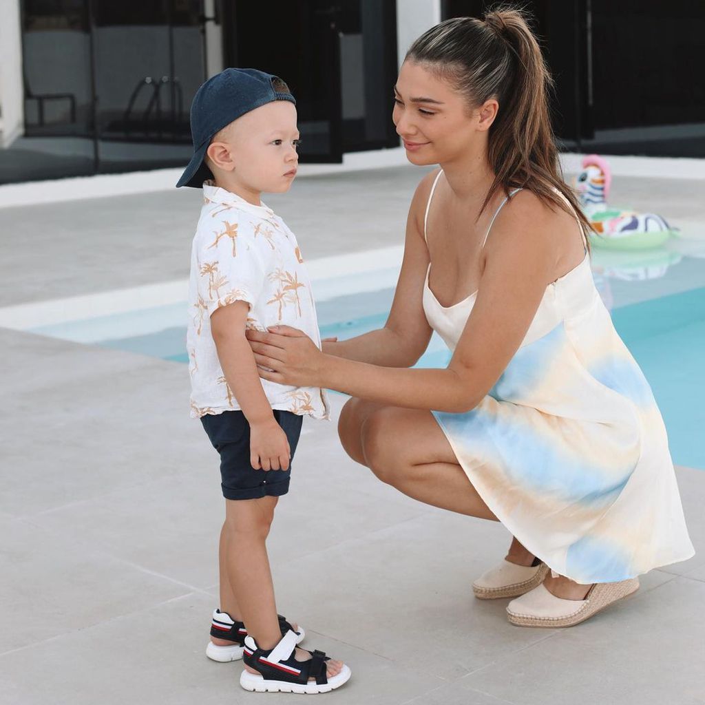 Paola Maria mit ihrem Sohn Leonardo