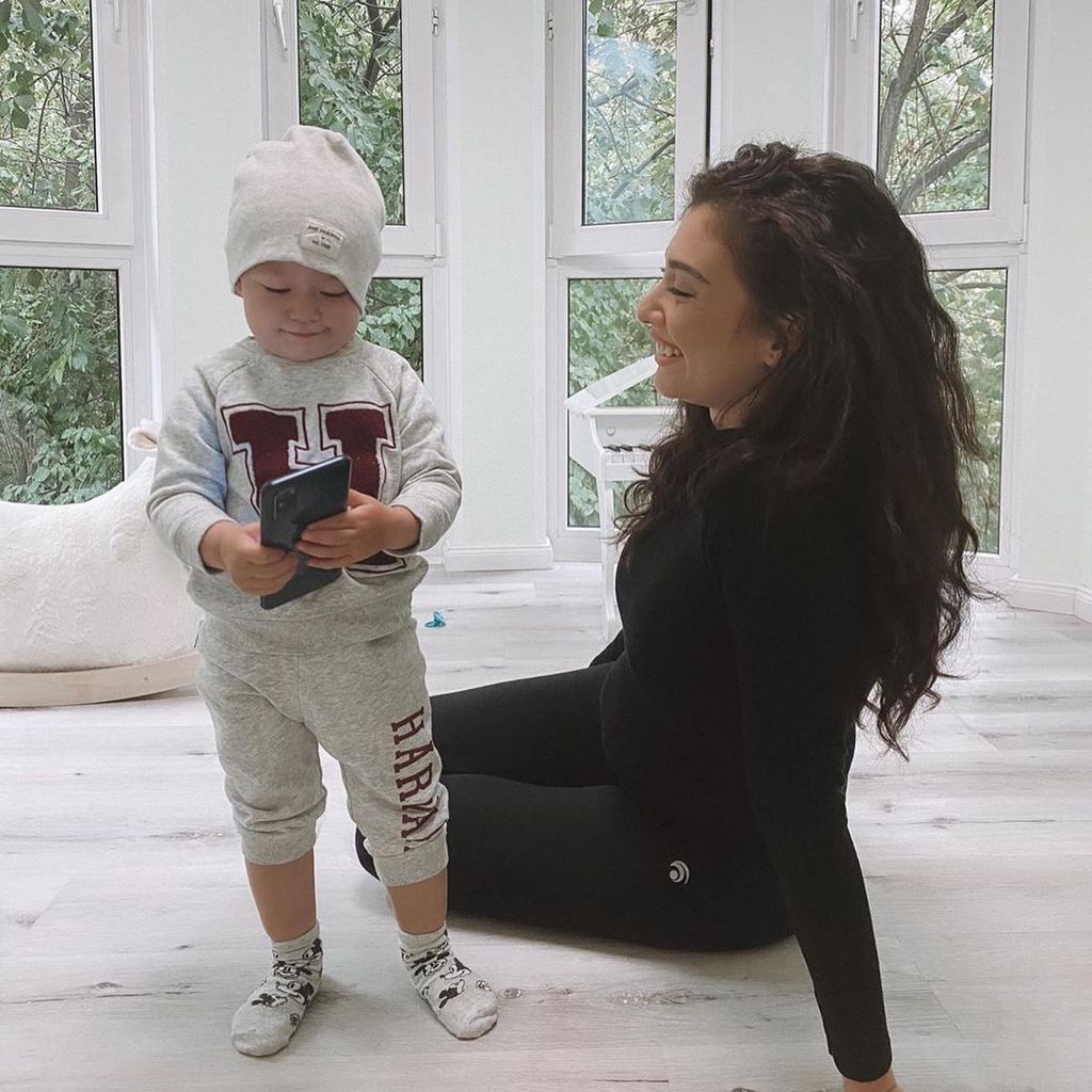 Paola Maria mit ihrem Sohn Leonardo