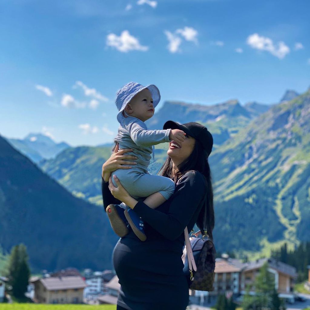 Paola Maria und ihr Sohn Leonardo im August 2020