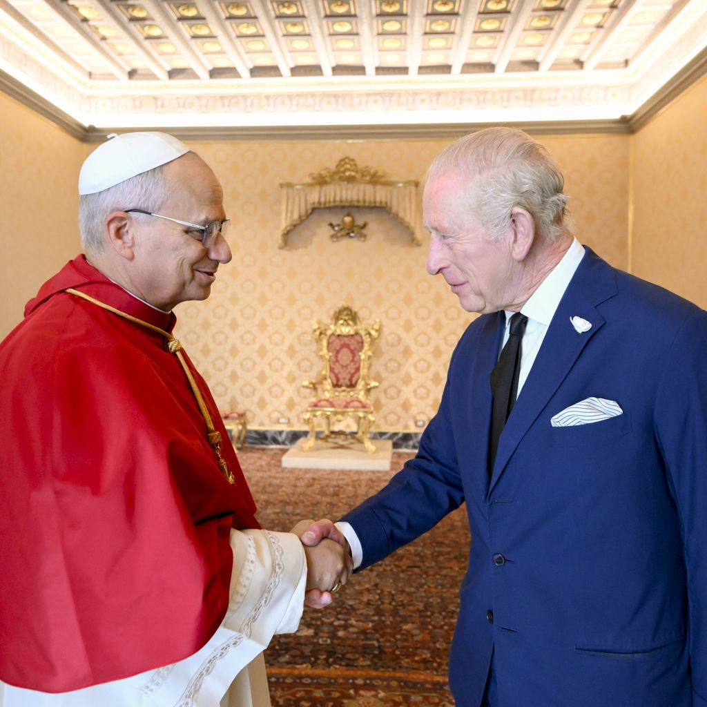 Papst Leo XIV. und König Charles, Oktober 2025
