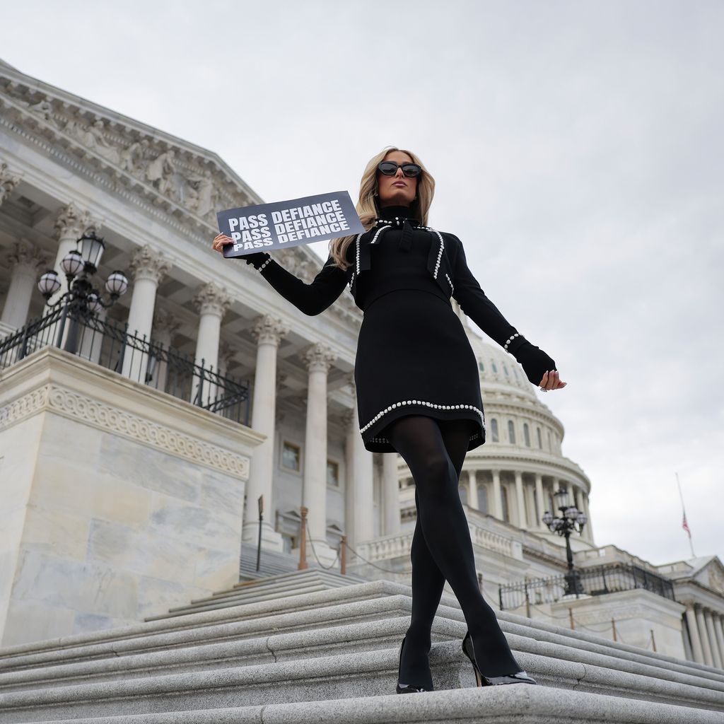 Paris Hilton vor dem US-Kapitol, 22. Januar 2026